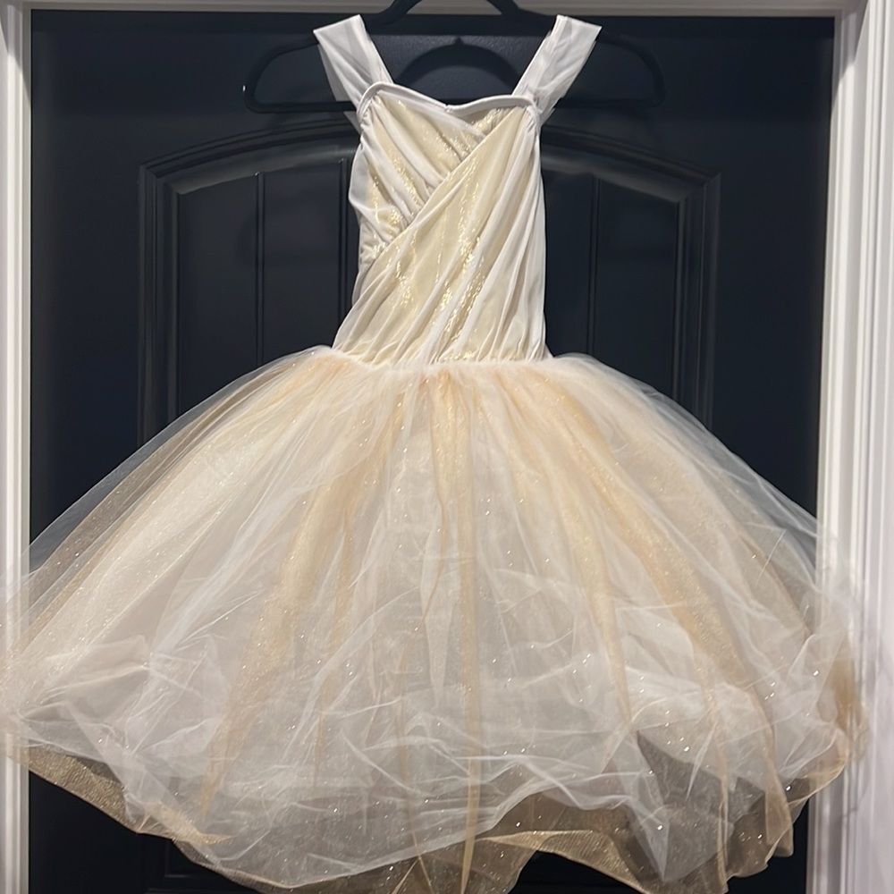 New White & Gold Ballet Costume